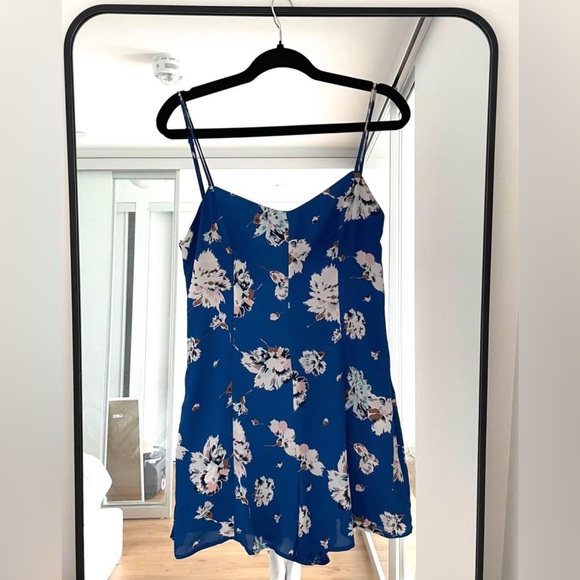 Zara Summery Low-back Floral Romper - Picture 1 of 6